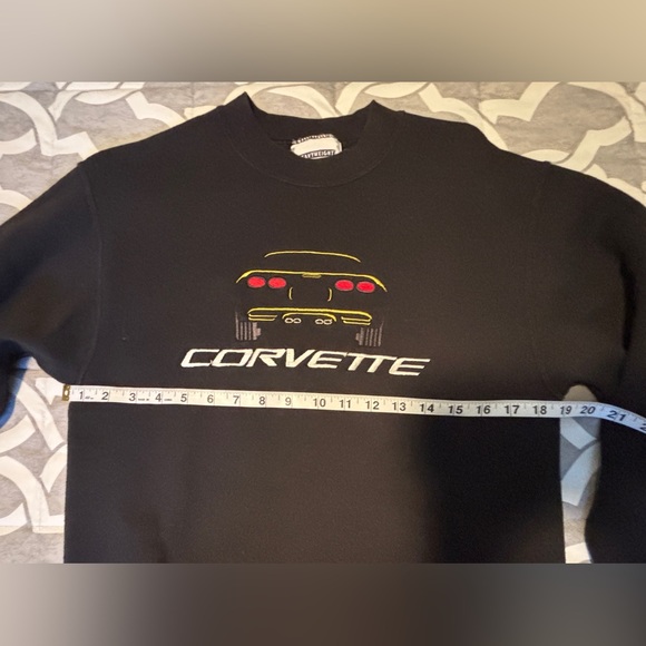 Lee Black Crewneck Sweatshirt with Corvette Rear Embroidery - Picture 5 of 6